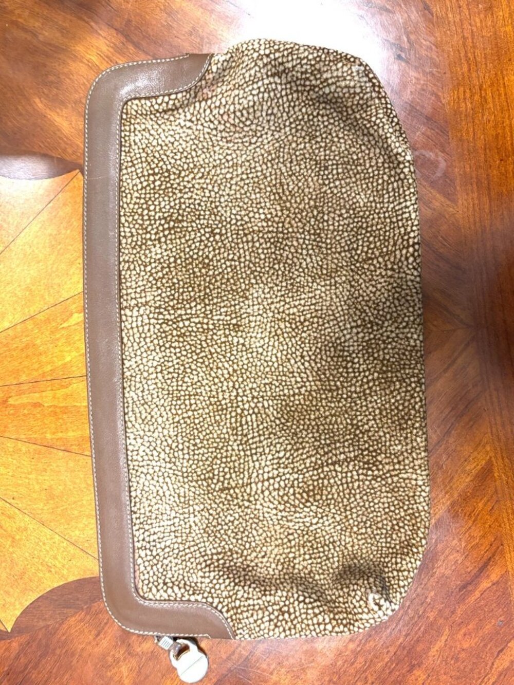 Vintage Borbonese by Redwall Italy Suede Clutch Bag Model 91660 Occhio di Pernic